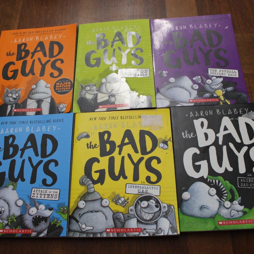 The Bad Guys Paperback Book Series #1-11 + Movie Novelization USED